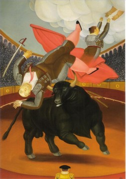 350 人の有名アーティストによるアート作品 Painting - ルイス・シャレー・フェルナンド・ボテロの死